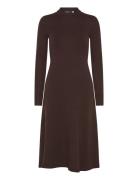 Lauren Ralph Lauren Wool-Blend Long-Sleeve Sweater Dress Brun