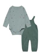 Fixoni Set W. Body & Cord Romper Grön