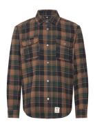 Fat Moose Adrian Cotton Check Shirt Brun