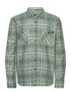 Edwin Millenium Shirt Ls-Green / White Grön