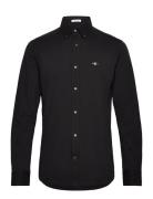 GANT Reg Jersey Pique Shirt Svart