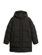 Superdry Hooded Sports Puffer Mid Jkt Svart