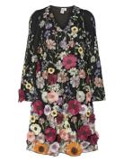 YAS Yasflowering Ls Dress - D2D Svart