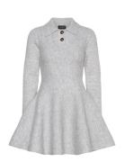 Bardot Lexter Mini Volume Knit Dress Grå