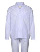 GANT Stripe Pajama Set Shirt And Pants Blå