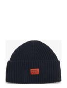 Superdry Workwear Knitted Beanie Hat Marinblå