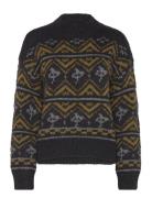 Scotch & Soda Metallic Fair Isle Pullover Svart