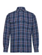 Polo Ralph Lauren Classic Fit Plaid Flannel Workshirt Blå