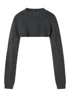 LMTD Nlflodet Ls Knit Shrug Grå