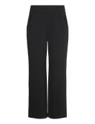 Papu Wide Leg Trousers, Long, Solid Svart