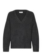 Monki Over D Wool Blend Sweater Grå