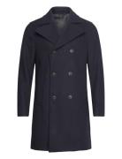 Lindbergh Recycled Pea Coat Marinblå