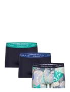 GANT Sea Print Trunk 3-Pack Marinblå