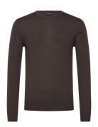 J. Lindeberg M Merino Blend C-Neck Sweater Brun