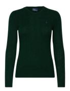 Polo Ralph Lauren Cable-Knit Wool-Cashmere Sweater Khaki Green