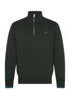 Fred Perry Half Zip Sweatshirt Grön