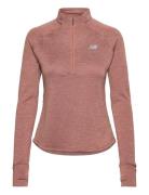 New Balance Athletics Heat Grid Half Zip Brun