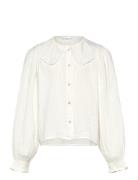 Mango Embroidered Detail Shirt Vit