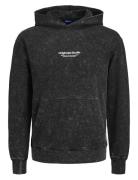 Jack & J S Jorvesterbro Wash Sweat Hood Aw Jnr Svart