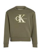 Calvin Klein Outlined Mono Relaxed Cn Khaki Green