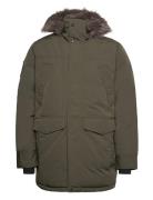 Superdry Everest Faux Fur Parka Jacket Grön