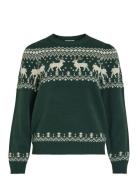 Vila Videer L/S Christmas Knit/Ka Grön