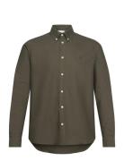 Les Deux Konrad Oxford Shirt - Seasonal Khaki Green