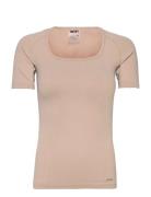 Aim´n Luxe Seamless Short Sleeve Beige