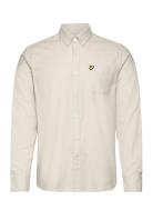 Lyle & Scott Plain Flannel Shirt Beige