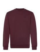 Scotch & Soda Essential Logo Badge Crew Burgundy