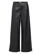 Object Objmelba Lisa Wide Coated Pant 135 Div Svart