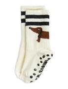 Mini Rodini Dog 1-Pack Anti-Slip Socks Kräm