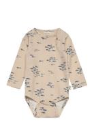 Petit Piao Body L/S Printed Beige