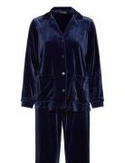 Lauren Ralph Lauren Homewear Lrl L/S Notch Collar Long Pant Pj Set Mar...