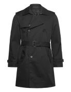 Mango Water-Repellent Trench Coat With Belt Svart