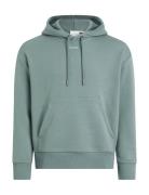 Calvin Klein Nano Logo Hoodie Blå