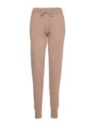 Davida Cashmere Pants Pockets Beige