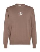 Calvin Klein Jeans Monologo Sweater Brun