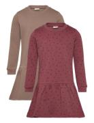 Minymo Sweat Dress Ls Rosa