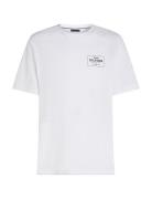 Tommy Hilfiger Monotype Printed Label Tee Vit