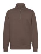 Casual Friday Cfsebastian 0096 Halfzip Sweat Brun