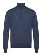 J. Lindeberg Kiyan Merino Quarter Zip Blå