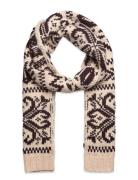 Polo Ralph Lauren Wool Snowflake Scarf Kräm