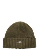 GANT Unisex. Shield Wool Beanie Grön