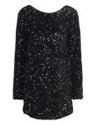 Gina Tricot Loose Sequin Mini Dress Svart