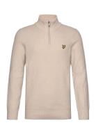 Lyle & Scott Shaker Stitch Quarter Zip Beige