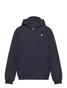 Lyle & Scott Zip Through Hooded Jacket Marinblå