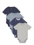 The New Tnsbbaby Boys Basic S_S Body Multi Pack Multi/patterned