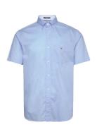 GANT Reg Poplin O.shield Ss Shirt Blå