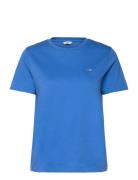 GANT Reg Shield Ss T-Shirt Blå